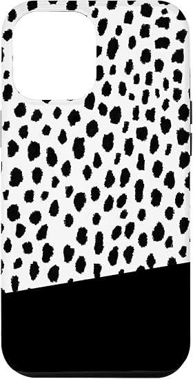 wallpapers Dalmation Polka Dots iphone 12 pro max dalmatian polka dot spots with black stripe case