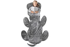 COZYSNUGZ Cozy Hippo Animal Tail Blanket for Kids Soft and Comfortable Kids Sleeping Bag Sleep Sacks Blankets for Movie Night, Sleepovers, Camping and More - Fits Boys and Girls Ages 3-13 Years