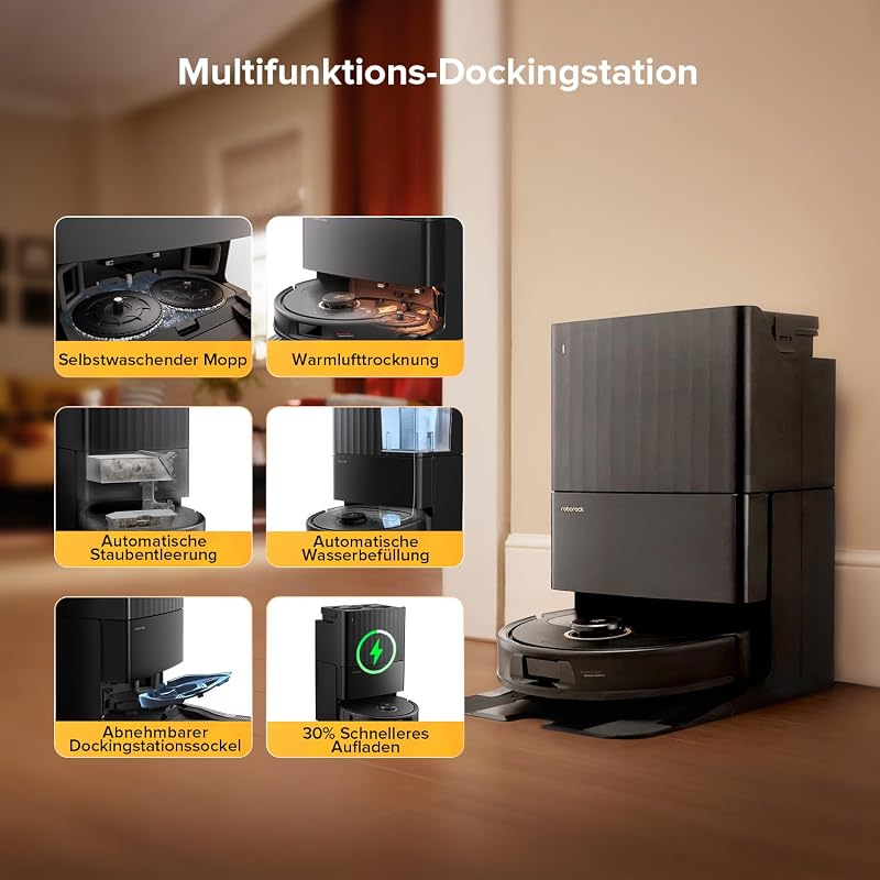 Qrevo S5V Saugroboter mit Wischfunktion&Hebarem Wischmopp
