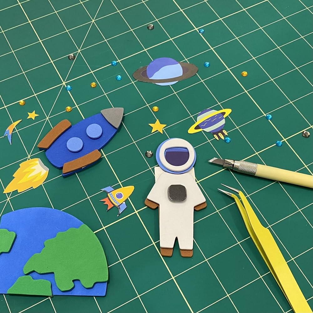 NEWBRAUG 18'' × 24'' Perfect Self Healing Cutting Mat, Non-Slip Gridded Rotary Cutting Board, Necessary for Quilting, Sewing, Craft, Fabric & Scrapbooking(Green/Black)…