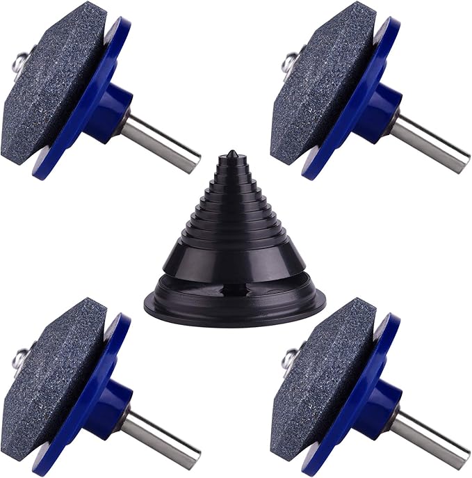 TUPARKA 4 Packs Affuteur Lame Tondeuse Gazon ,Accessoires pour Tondeuses avec 1 Pcs Kit D