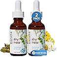 Baraka Dry Nose Nasal Moisturizer - Organic Essential Oils (Cardamom, Everlast, German & Roman Chamomile) in Sesame Oil Base - Hydrating Sinuses & Dry Nose - 2 Pack (1 oz Dropper Bottle)