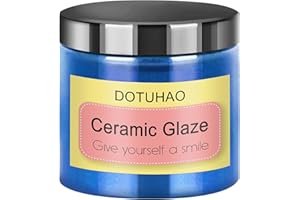 DOTUHAO Ceramic Glaze, Blue Ceramic Underglaze Powder Colors for Clay, 4 Ounces Underglaze for Ceramics and Pottery Painting, Ideal for Art Projects (Blue, 4 oz)