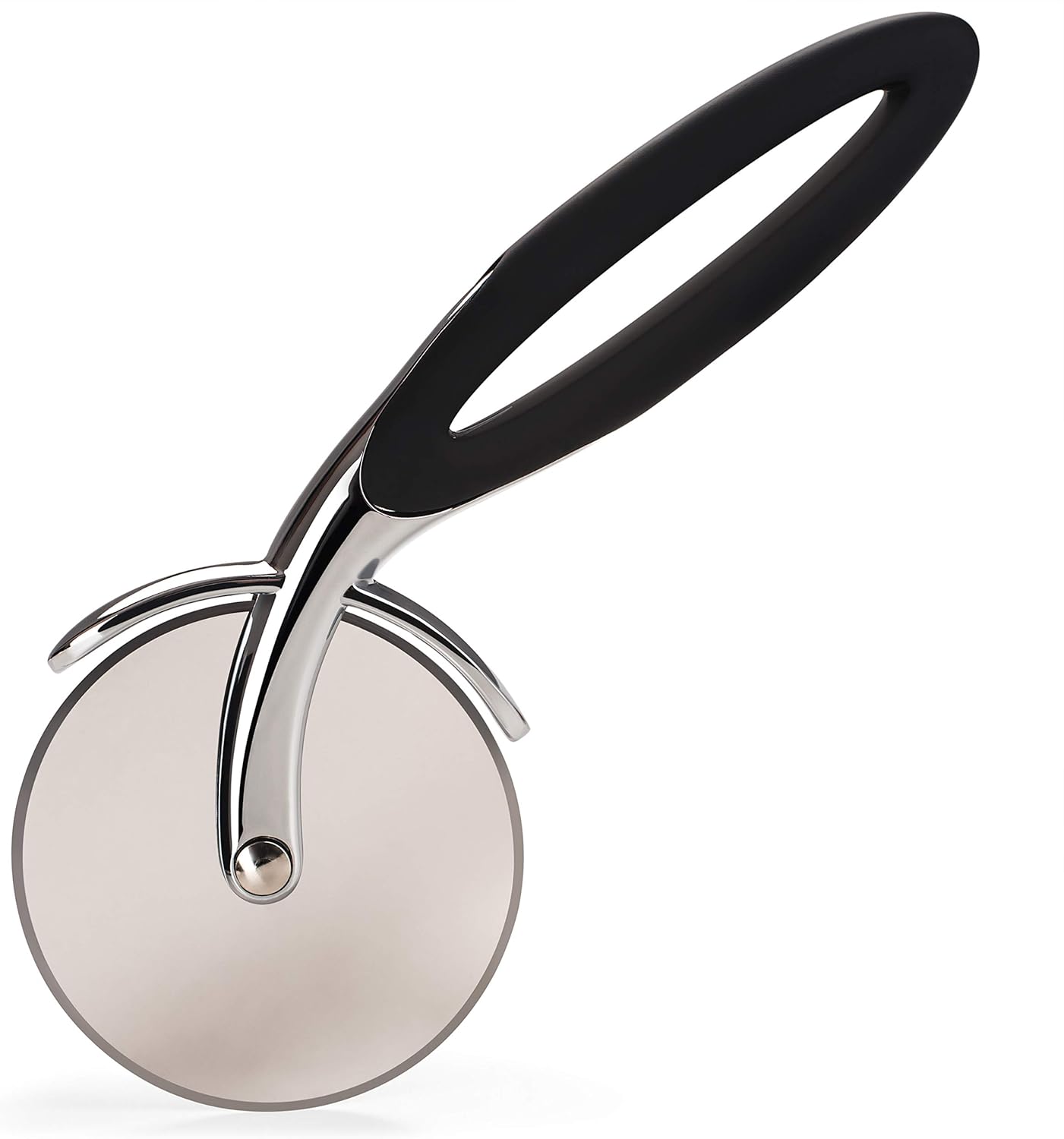 Blumtal Pizzaschneider aus Edelstahl, Pizzaroller - Pizza Cutter, Pizzamesser mit edlem Fingerschutz