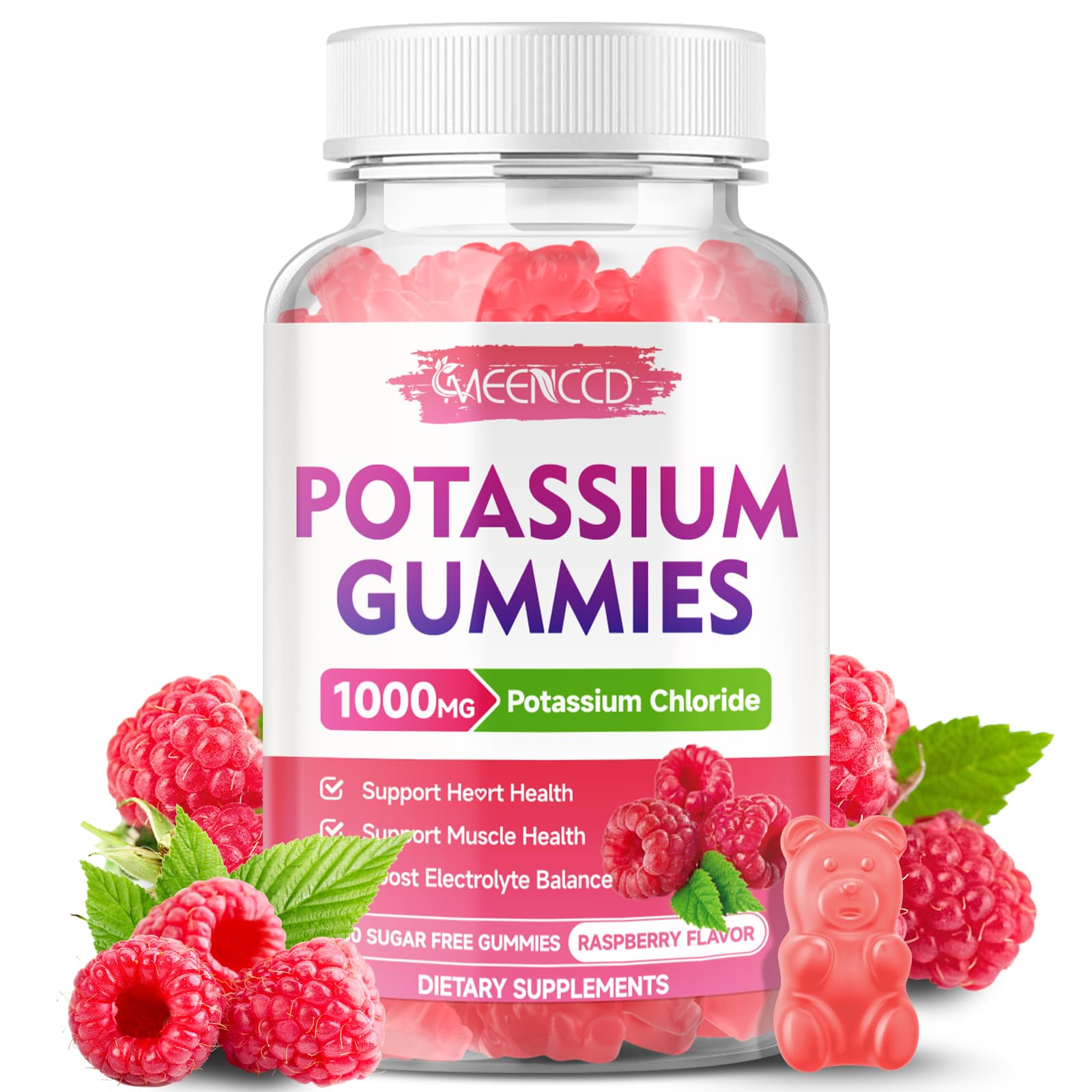 Potassium Gummies (Raspberry)