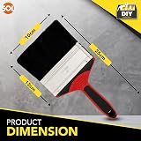 SOL 3pk 4 Inch Paint Brushes – Large Coverage Wall & Exterior Tools view 2