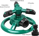 ENJSD Garden Sprinkler Automatic 360° 3 Arm Watering System 2-32 Ft view 6