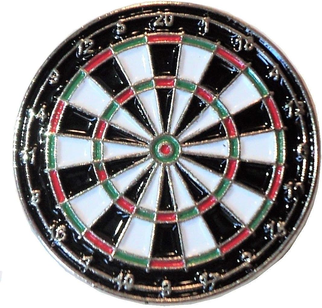 Dart Board Metal Enamel Pin Badge Lapel Brooch Dartboard Darts Amazon