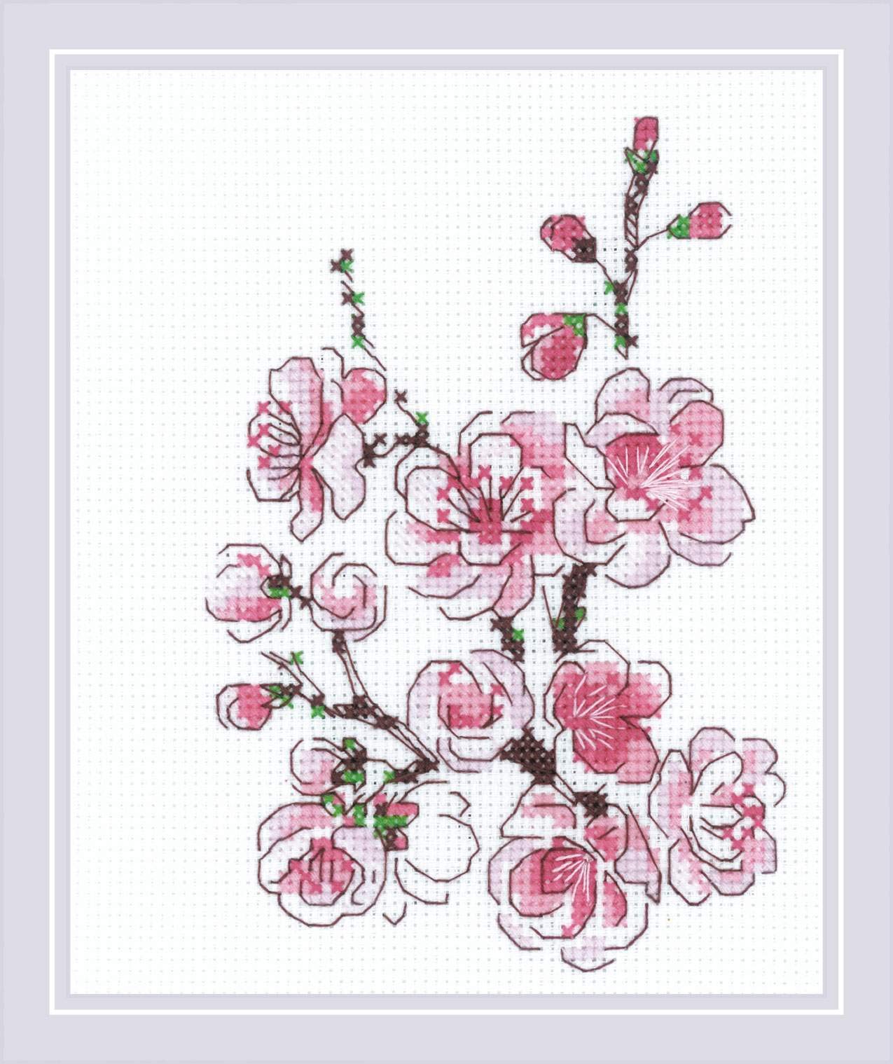 RIOLIS Cross Stitch Kit - 1818 - Branch of Sakura