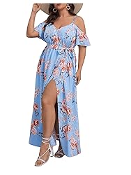 Floerns Women's Plus Size Cold Shoulder Short