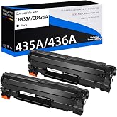 KCMYTONER 35A 36A Toner Cartridge 2pk Compatible for HP CB436A P1505 Toner | Work with LaserJet P1005 P1006 P1505 P1505n M1522n M1522nf M1120n M1120a Printer | 36A Ink Cartridge for P1505 Printer