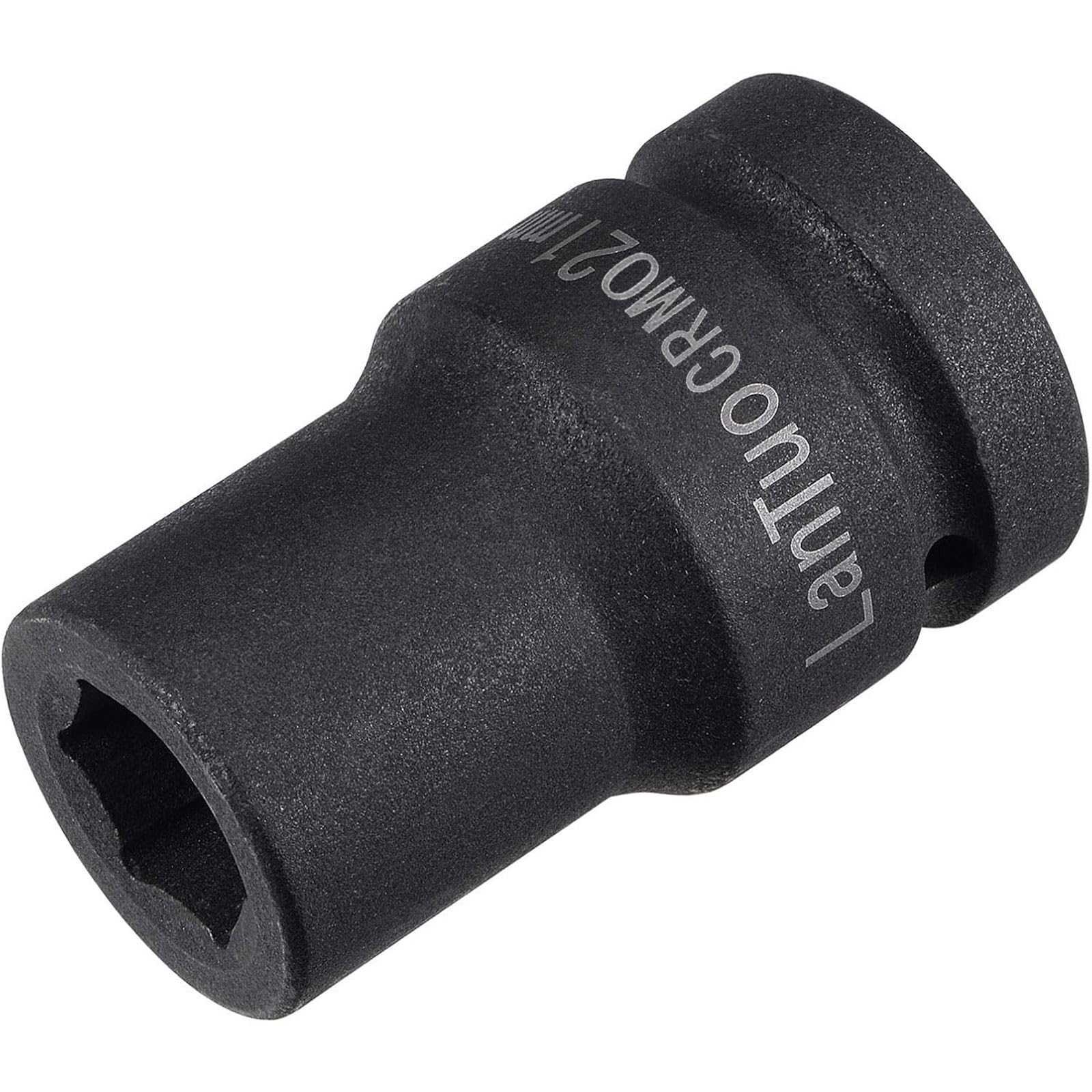 TA-VIGOR 1 Inch Drive by 21mm Square Impact Socket, Durable Reliable CR-MO 80mm Length, Standard Metric Sizes for Home Car Repair