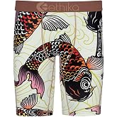 Ethika Men's Staple Boxer Brief, 4-Way Stretch with - Shallow Pools | Premium Stretch mens staple with Signature Design, No Ride-up,, and Breathable Cotton