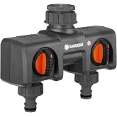 Gardena (08195-80 Two Way Garden Hose Splitter Garden Hose Valve 2 Port
