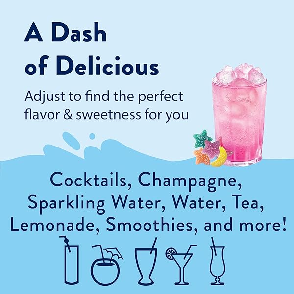 JORDAN’S SKINNY MIXES SUGAR FREE SYRUP, FAIRY DUST FLAVOR, FRUIT FLAVORED WATER ENHANCER, DRINK MIX FOR ICE TEA, LEMONADE & MORE, ZERO CALORIE FLAVORING, KETO FRIENDLY, 25.4 FL OZ, 1 PACK