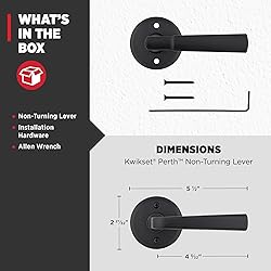 Kwikset Perth Dummy Door Handle, Single Sided Lever