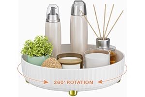 Bathroom Organizers and Storage,Rotating Makeup Organizer Tray for Perfume,Skincare,Cosmetics and Bathroom Storage,Lazy Susan