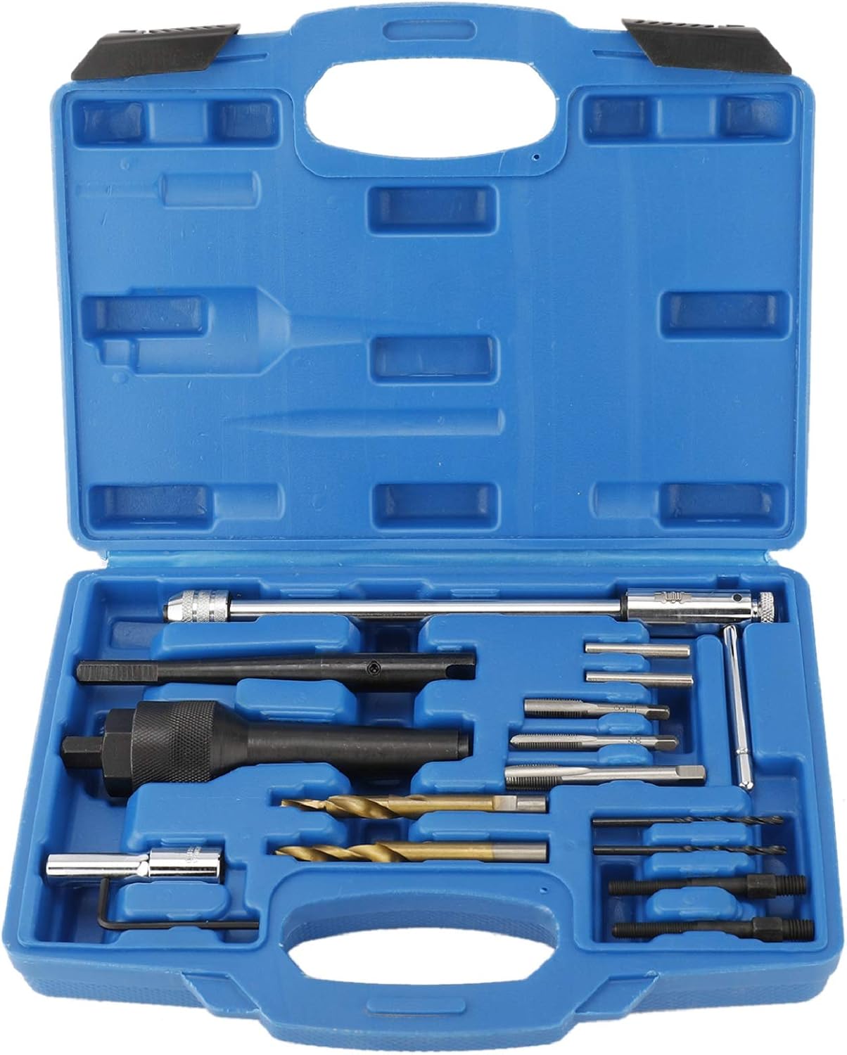 FreeTec 16PCS Glow Plug Removal Tool, 8 mm 10 mm Damaged Glow Plug Extractor Kit