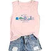 FASHGL Magic Kingdom Tank Top for Women May The Magic Be with You Tank Tops Summer Vacation Sleeveless Graphic Tee Shirt