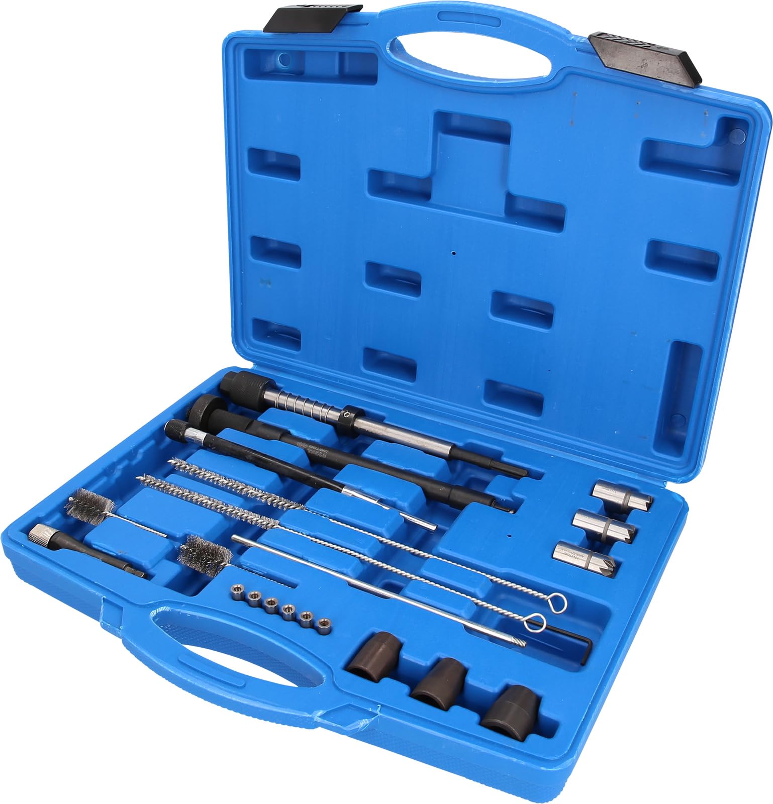 BRILLIANT TOOLS BT551300 Injector Seat and Shaft Cleaning Kit z | 21 Pieces [Powered by KS Tools]