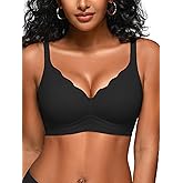 Cuteio Jelly Bras for Women - S-2XL Wireless Seamless Padded Bralette with Support, No Underwire Comfortable T-Shirt Bra