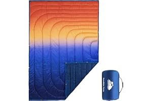 KawaGebo Kamp Puffy Blanket - Extra Light and Fluffy Warm Camping Blanket, Perfect for Camping and Backpacking, Compact, Insulated, Packable, Down - Alternative Camp Blankets for Outdoor & Indoor