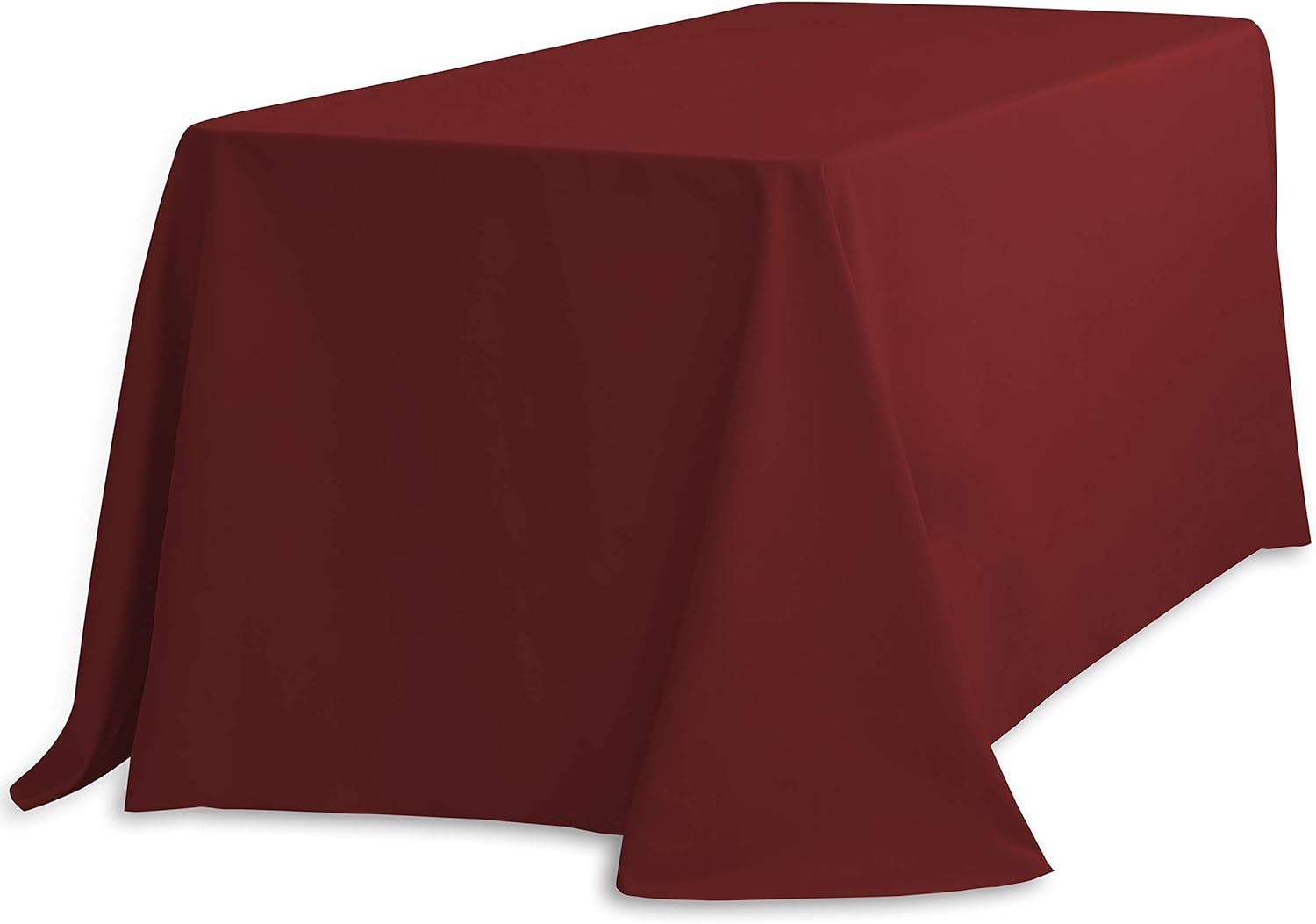 Best burgendy round table cloth