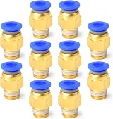 ERGAOBOY 10 Pcs 6mm Tube OD x 1/8 BSP Male Straight Push to Connect Fittings