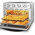 Geek Chef Air Fryer Oven 26 QT, Big Air Fryer, Toast Oven with Bake, Roast, Pizza, Easy to Use & Clean, 6 Slice Toast, Stainless Steel