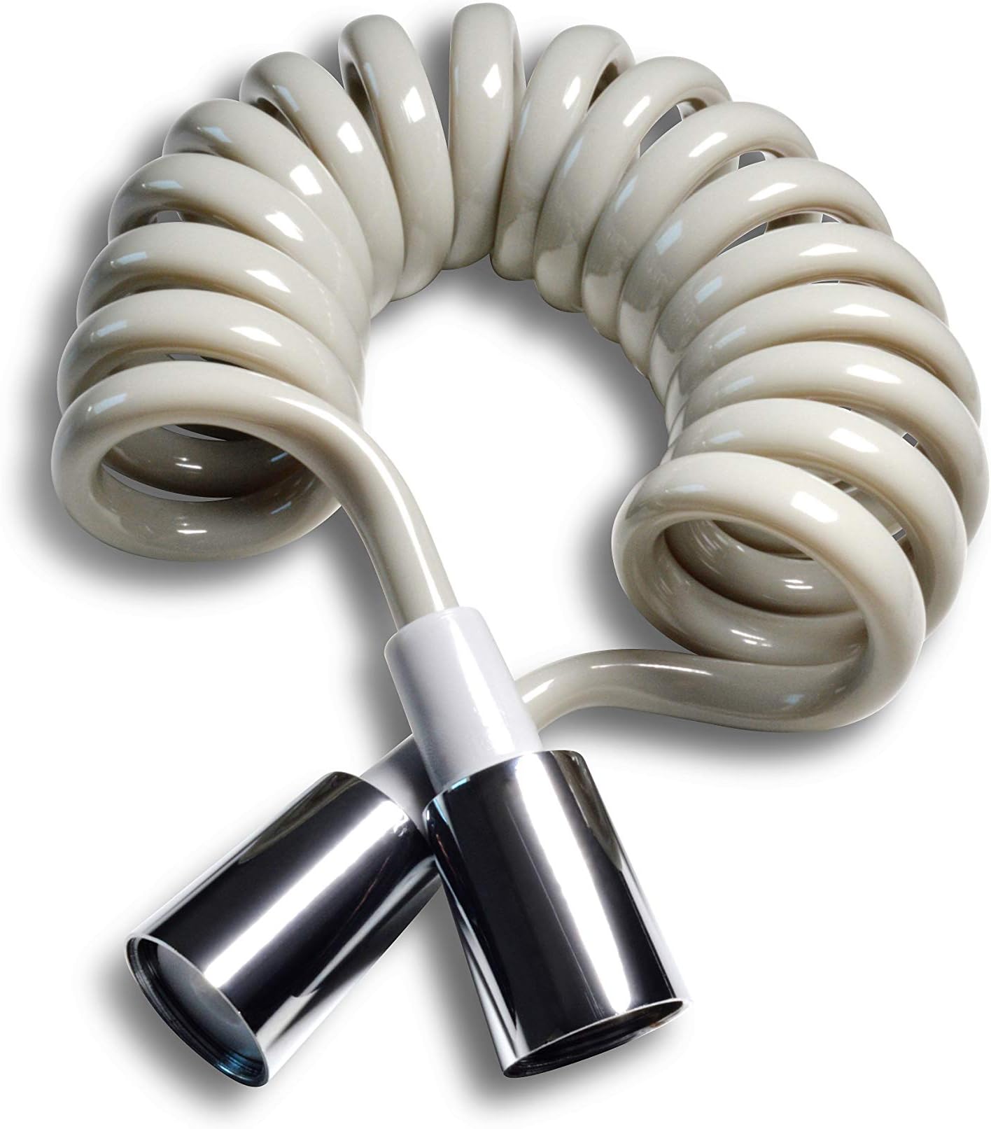 Sivoss Flexi-Hose Grey - Expandable from 40 to 175 cm - Standard connections for your shower head - Anti twist nuts - Great to save space - Phone Hose - Shattaf Hose - Bidet Hose