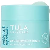 TULA Skin Care 24-7 Weightless Moisture Hydrating Day & Night Cream - Anti-Aging Lightweight Gel Cream Moisturizer for Face, Contains Watermelon & Blueberry Extract