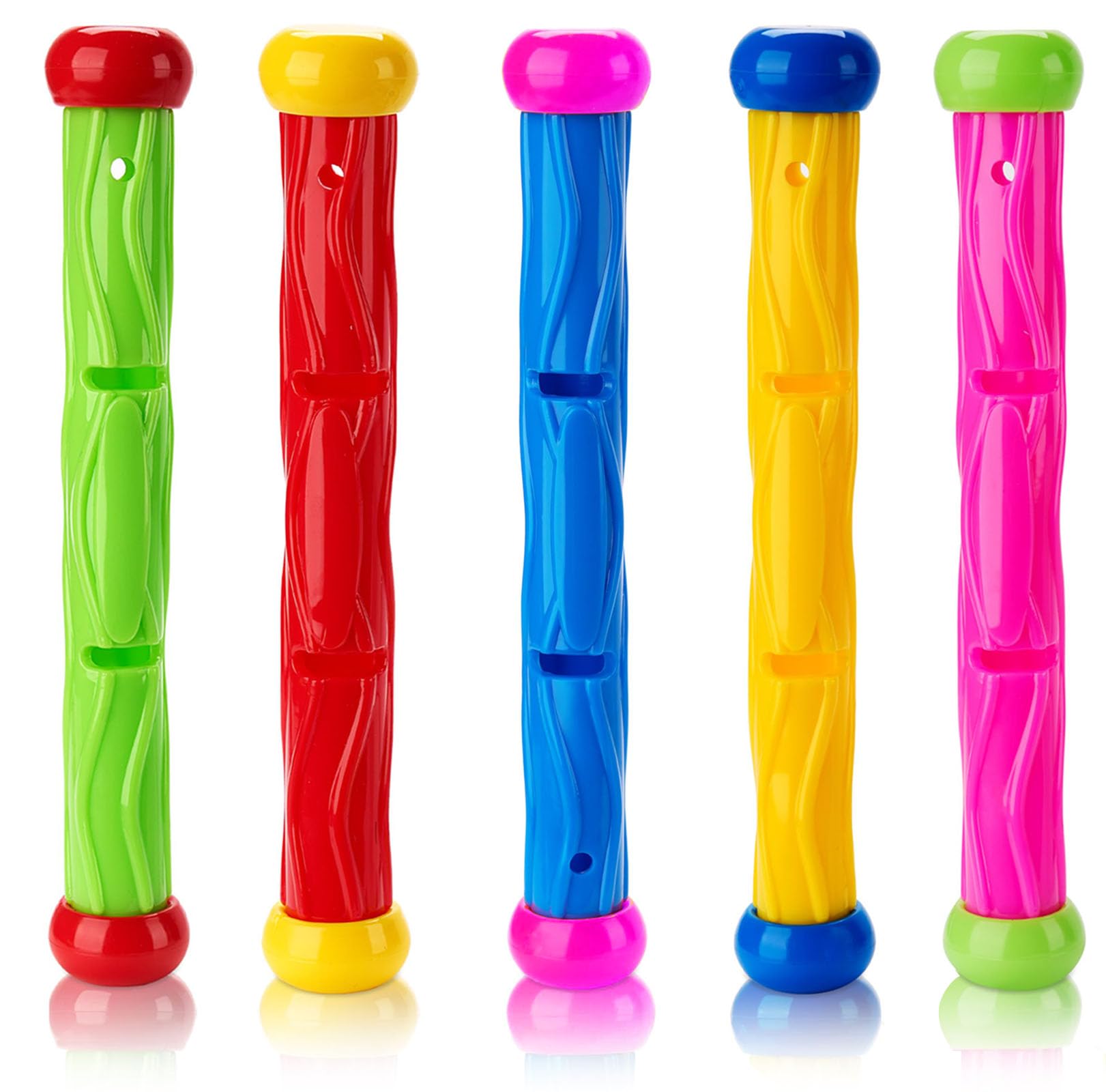 Xndryan Swimming Pool Toys Sinkies for Kids, 5 PCS Dive Sticks Underwater Training Diving Toys Swim Toys