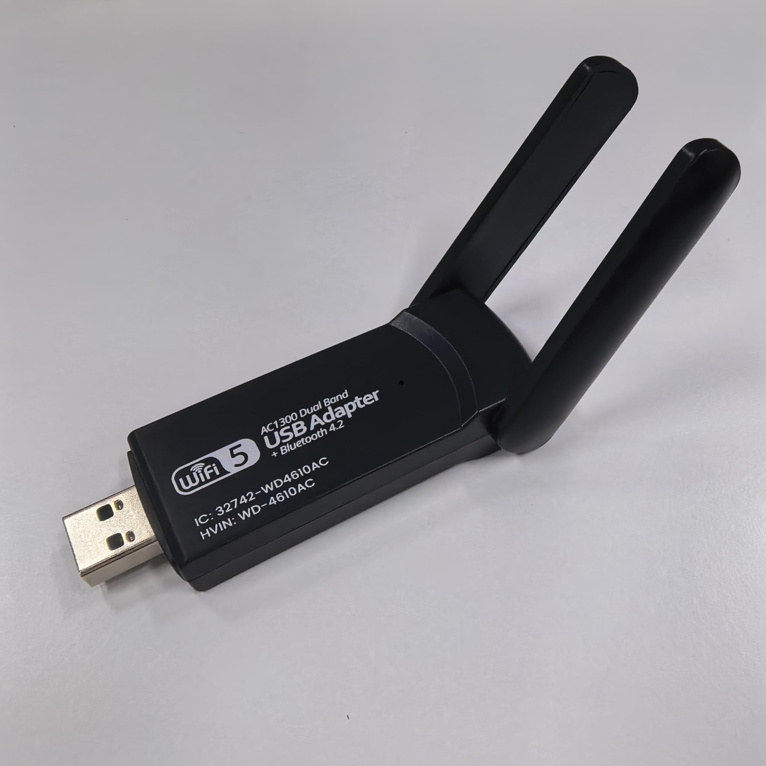 USB WiFi Bluetooth Adapter, 1300Mbps Dual Band 2.4/5Ghz Wireless Network External Receiver, Mini WiFi Dongle for PC/Laptop/Desktop