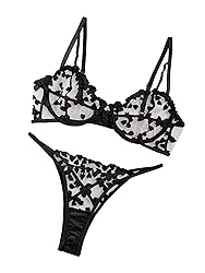 Lilosy Sexy Cute Underwire Push Up Strappy Heart