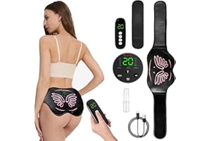 LESOFI Upgraded Booty Trainer Glute Muscle Stimulator - 8 Modes EMS Hip Trainer, 20 Intensity Levels, No Gel Pads Needed - Butt Lifting Machine for Women Men, Home Workout, Postpartum Recovery