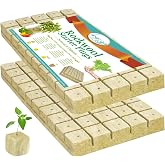 Legigo 1 Inch Rockwool Cubes Seed Starter Plugs for Hydroponics, 100 Plugs | Promotes Germination Rate &amp; Root Growth, Rockwool for Hydroponic Tower Garden Soilless Cultivation Plant Cutting and Clones