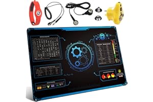 KooMall 24x16 Inch Anti Static Rubber Mat Kit for ESD Sensitive Electronic Device Repair, Soldering, PC Building, Assembly, Table Work, With Grounding Plug Cord, Antistatic Wrist Strap, Heat Resistant