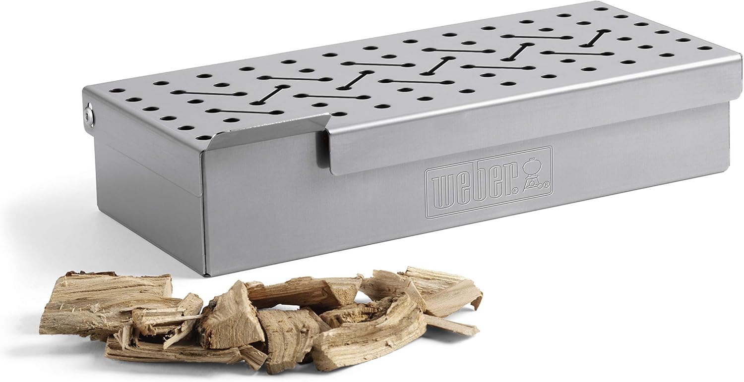 Weber 7576 Universal Stainless Steel Smoker Box : Weber Smoke Box : Garden & Outdoor