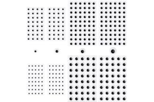STPIYFZU Googly Eyes Stickers, 8 Sheets Self Adhesive Wiggle Googly Eyes for Crafts, Black White Wiggle Eye Assorted Small Size 8mm 10mm 12mm 15mm for DIY Doll Making Sewing Decoration, Easy Peel and Stick