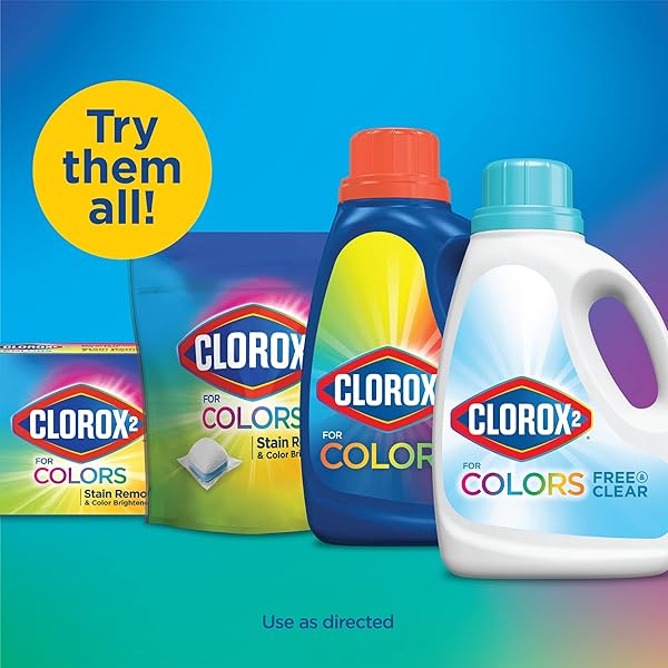 CLOROX 2 FOR COLORS – STAIN REMOVER AND COLOR BRIGHTENER, 88 OUNCES (PACKAGING MAY VARY)