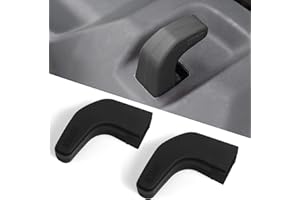 DKMGHT Factory Bumper Tow Hook Covers (Upgrade) for Jeep Wrangler JK JL Gladiator TJ, Black Protector Accessories 2007-2022