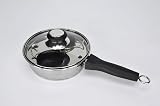 RUNZI 2 Cups Egg Poacher Pan Stainless Steel Induction Safe view 2