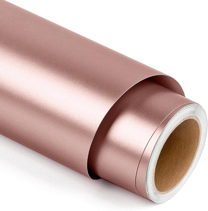 Lya Vinyl Matte Metallic Rose Gold Vinyl 12x5ft for Cricut Silhouette Cameo