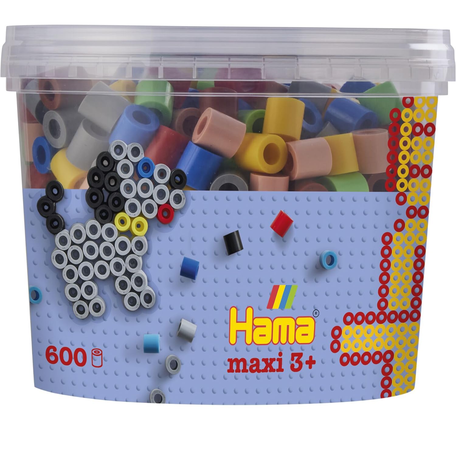 DAN Import Hama Maxi Beads 600 in Tub Mix 69