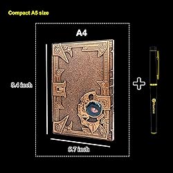 Haxtec DND Notebook 3D Embossed Copper Dragon