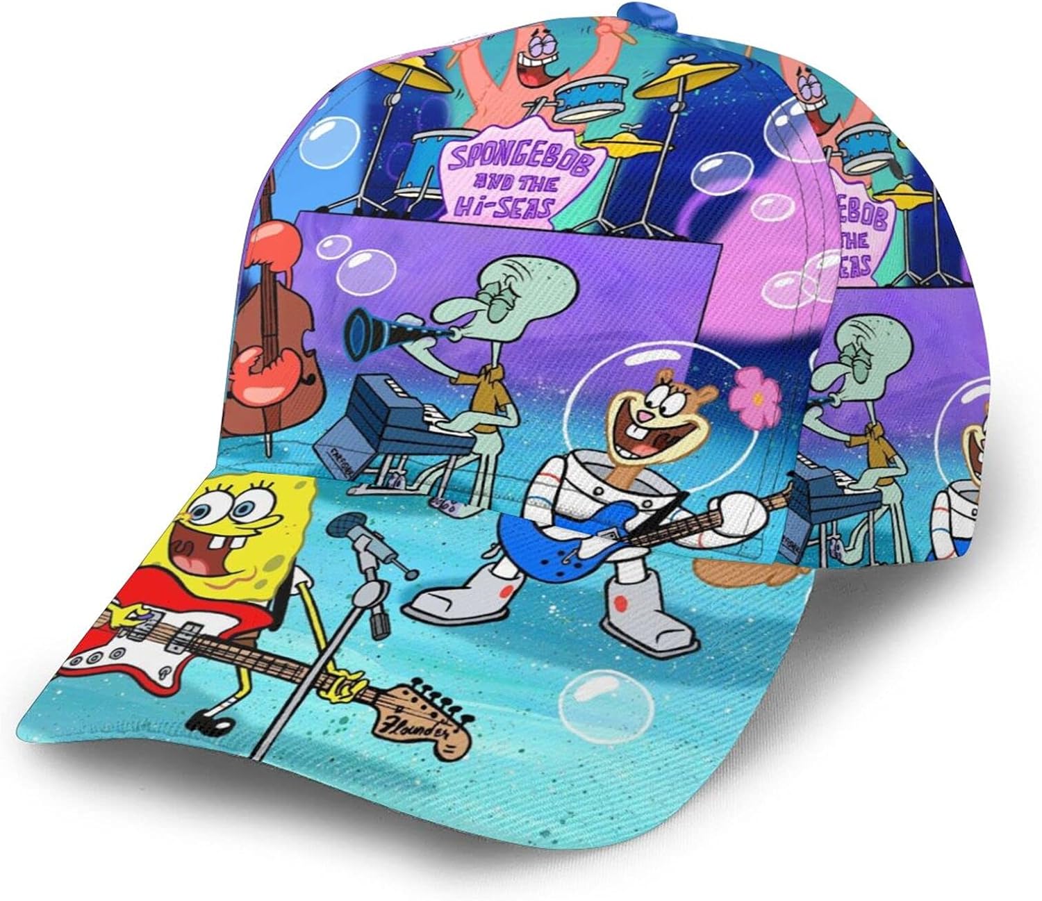 JSDS Beautiful Spongebob Squarepants Classic Baseball Cap with Curved
