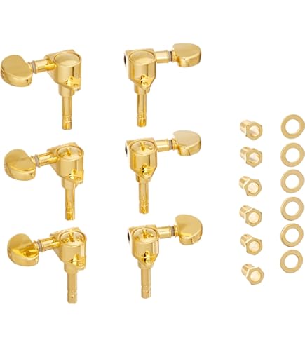 thumbnail image 2 of Grover 406G Locking Guitar Tuners - 18:1 Ratio Machine Heads In Gold Finish 2 of 4