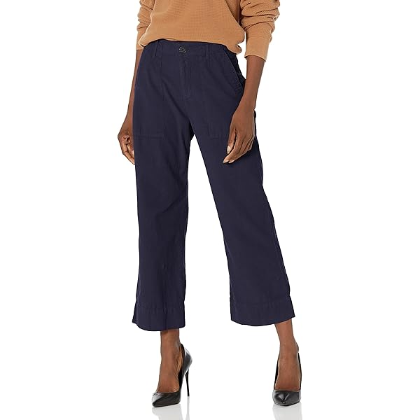 Theory womens Patch Pocket Jean in Crisp Poly Pants, Black