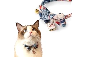 Necoichi Kabuki Charm Bow Tie Cat Collar (Navy)