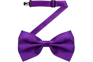 MDSTYLE Bow Ties for Men Pre-Tied Adjustable - Classic Men's Bow Tie - Tuxedo Wedding Formal Bowtie Solid Color Bowties